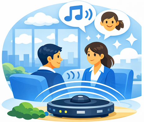 聞き取りやすさを最優先した音響設計
